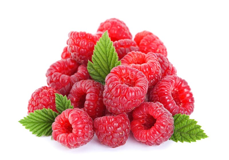 Himbeerfrucht auf Weiß lizenzfreies stockbild Himbeerfrucht auf Weiß lizenzfreies stockbild