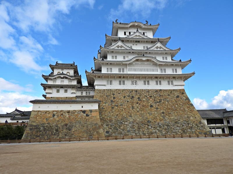 Himeji Castle, Japan stock image. Image of walls, wood 69232083