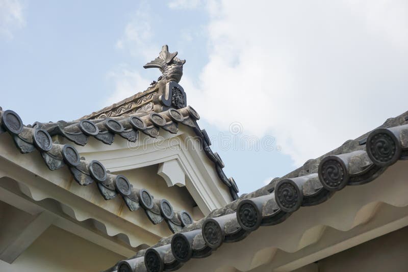 Himeji Castle Roof stock photo. Image of architecture 135148540