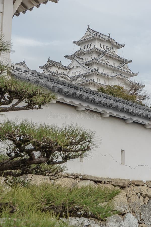Himeji castle in winter stock image. Image of ancient 71025591