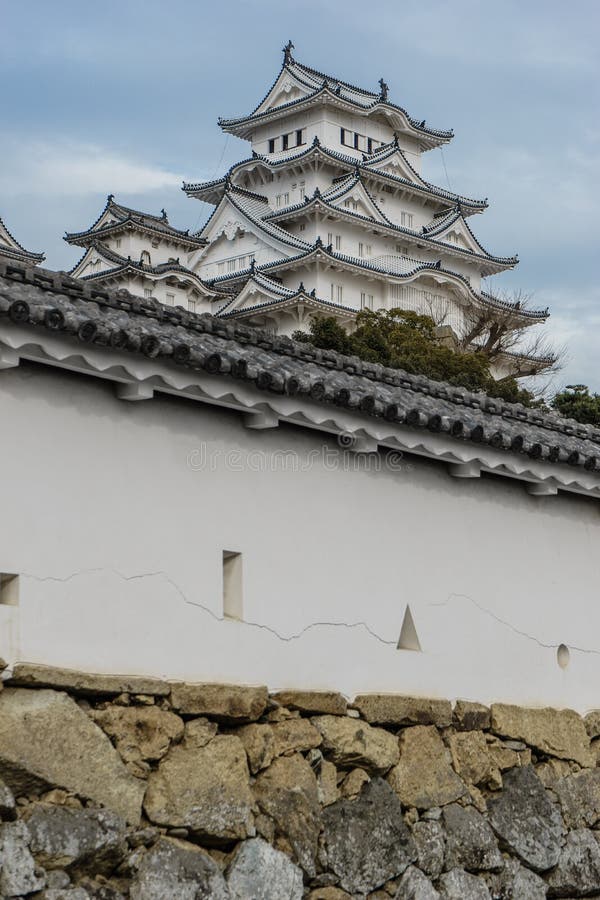 Himeji castle in winter stock photo. Image of architecture 71025630