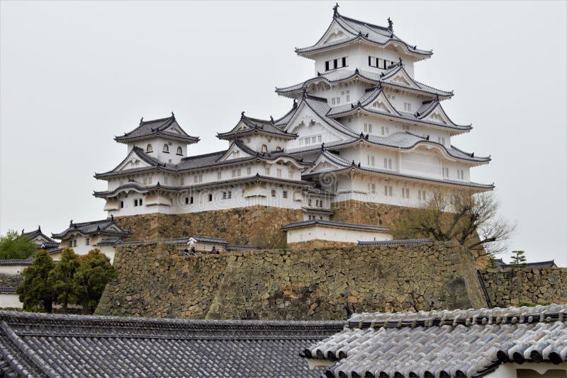 Himeji kasztel w mieście Himeji, Hyogo prefektura, Japonia zdjęcie royalty free Himeji kasztel w mieście Himeji, Hyogo prefektura, Japonia zdjęcie royalty free