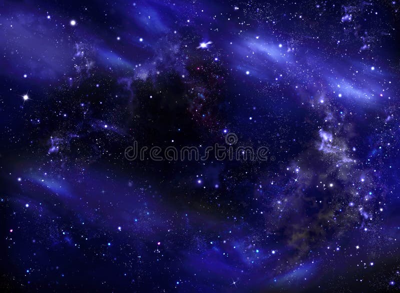 Himmel för stjärnklar natt, galaxbakgrund