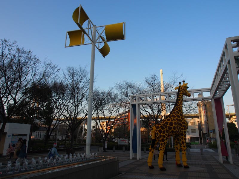 Himmelgatagiraff Osaka Kansai Japan Travel royaltyfri fotografi Himmelgatagiraff Osaka Kansai Japan Travel royaltyfri fotografi