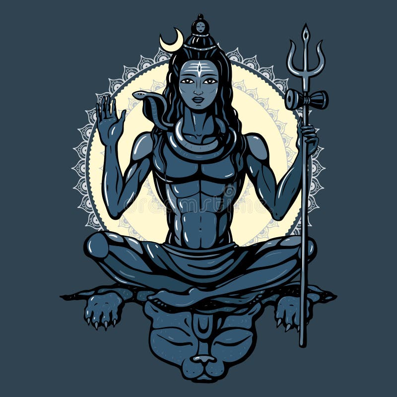 Angry Lord Shiva Drawing, Mahadev Drawing, Outline Tutorial - YouTube