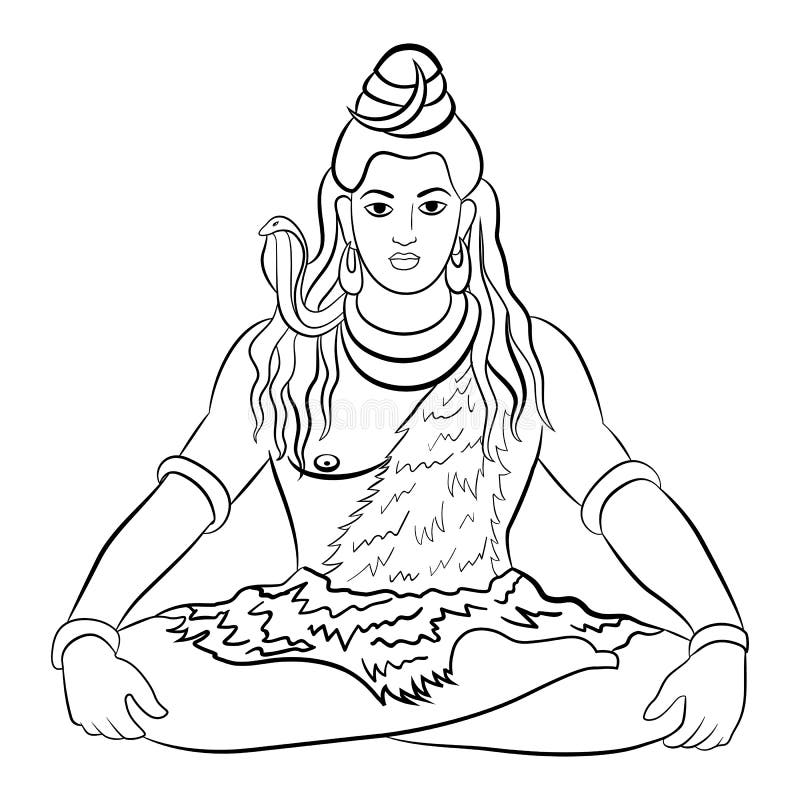 Simple Logo Yoga Hindu God Shiva Stock Illustration 2334147507 |  Shutterstock