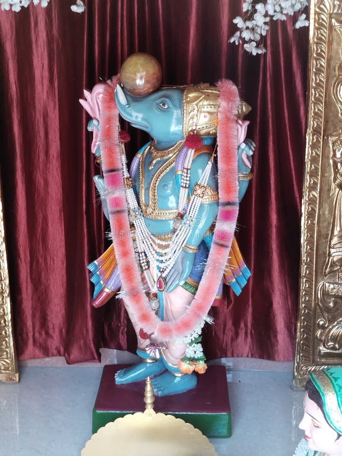 Hindu God Statue from Nilkanth Dham Poicha Gujarat Stock Image Image