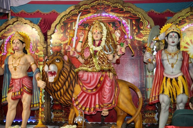 Hindu gods and goddess royalty free stock photos