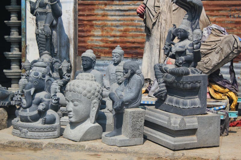 Hindu Gods Idols Ready To Sell, Mahabalipuram, India Editorial Image -  Image of mahabalipuram, hindu: 49703520