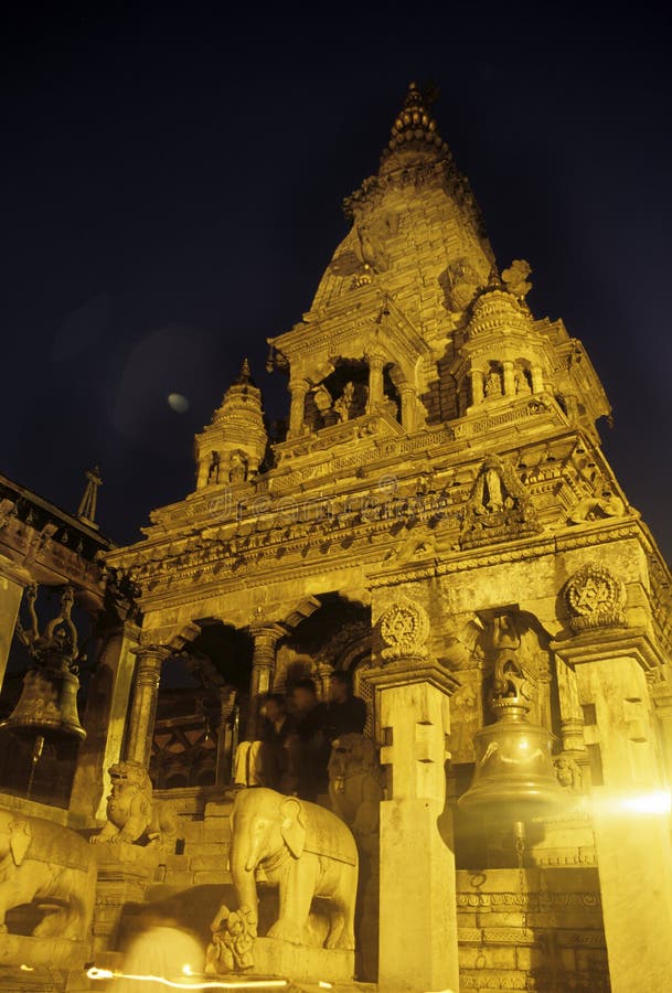Hindu temple- Nepal stock image. Image of street, hindu - 13310483