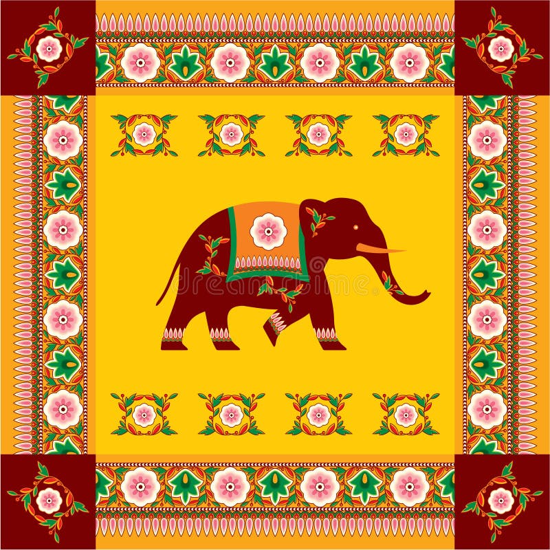 Hinduisk indier för designelefant