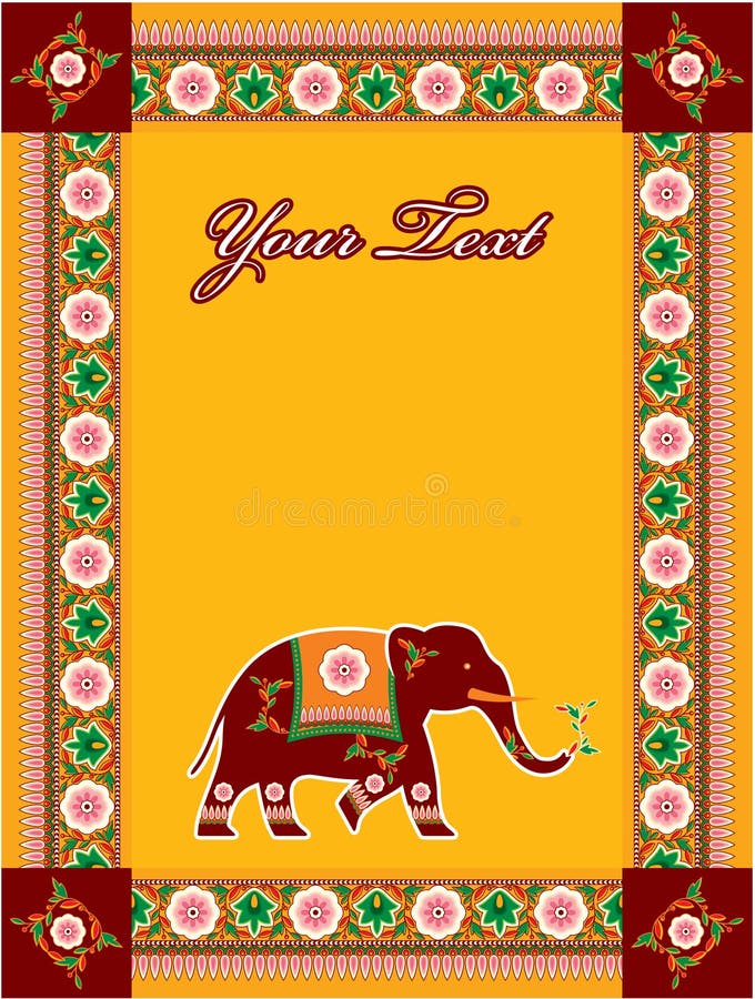 Hinduisk indisk mall för designelefant