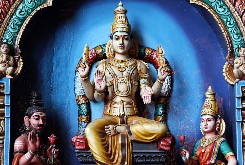 Hinduistische Statuen bei Batu höhlt Kuala Lumpur Malaysia aus