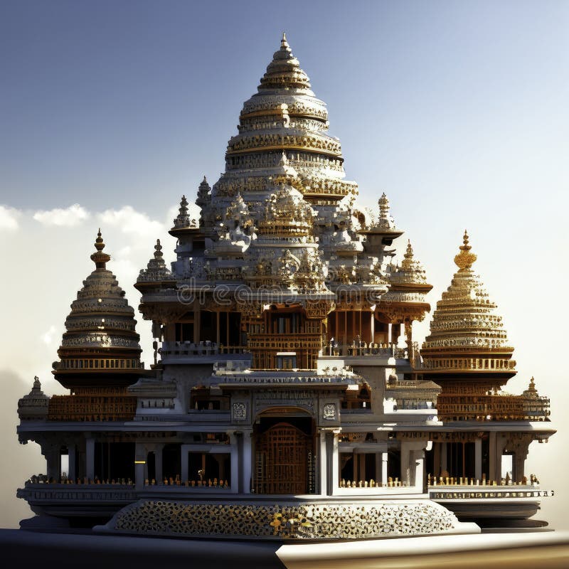 Hinterer Tempel in Hampi karnataka india asia generative ai lizenzfreie abbildung