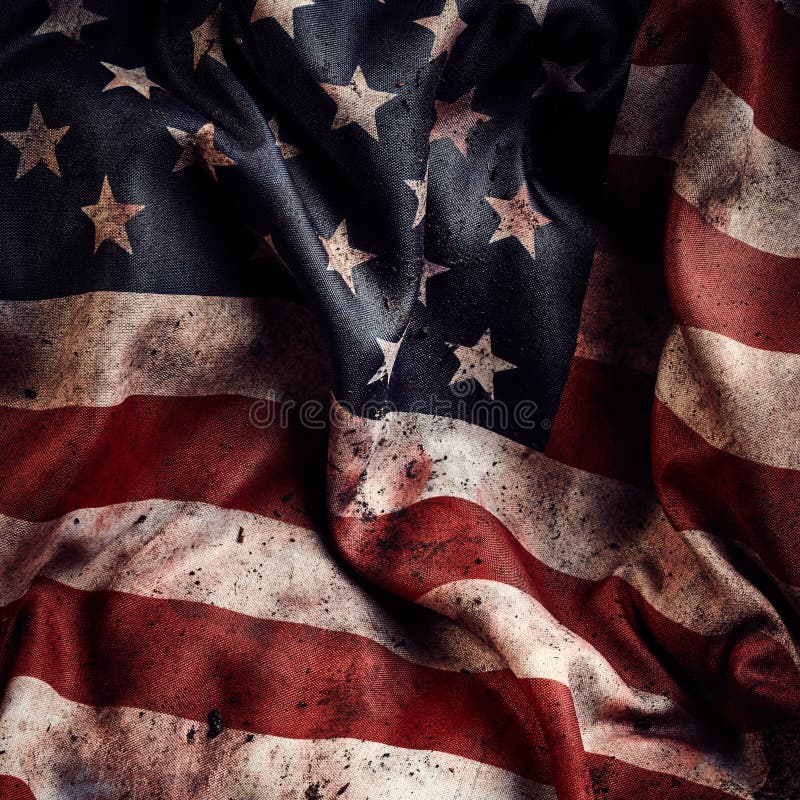 Hintergrund der amerikanischen Flagge mit Schmutz und Blut stockfoto Hintergrund der amerikanischen Flagge mit Schmutz und Blut stockfoto