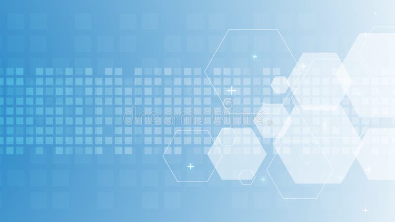 Hintergrund der weißen blauen Medizintechnik, Hintergrund der abstrakten Konservenwissenschaft, Innovationstechnologie in der Med stock abbildung