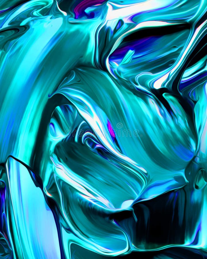 Hintergrund-Design gestrichene Acrylölfarben Flüssigfarben Lichtblau mit Kreativität und moderne Kunstwerke