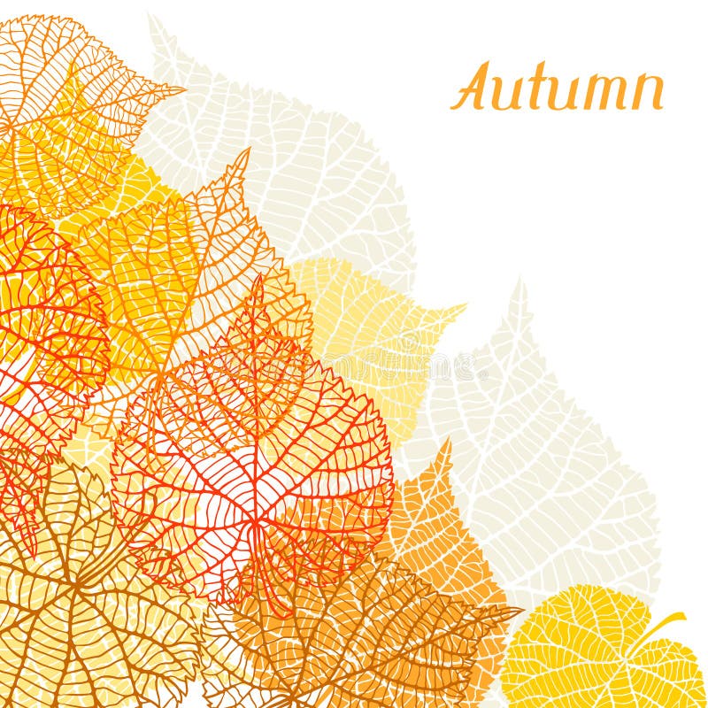 Hintergrund, Grußkarte mit stilisiertem Herbst