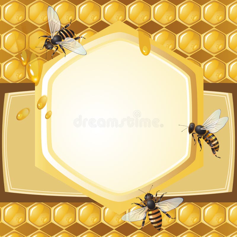 Download Hintergrund mit Bienen vektor abbildung. Illustration von insekt - 26370649