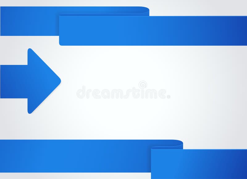 Hintergrund mit blauem Pfeil. Geschäftsfahne