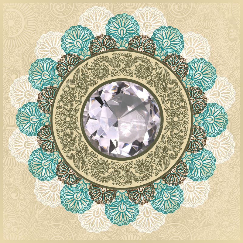 Hintergrund mit Diamantjuwel