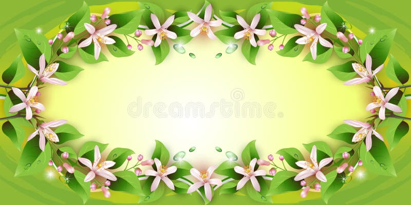 Download Hintergrund Mit Empfindlichen Blumen Vektor Abbildung - Illustration von garten, geburtstag: 26371150