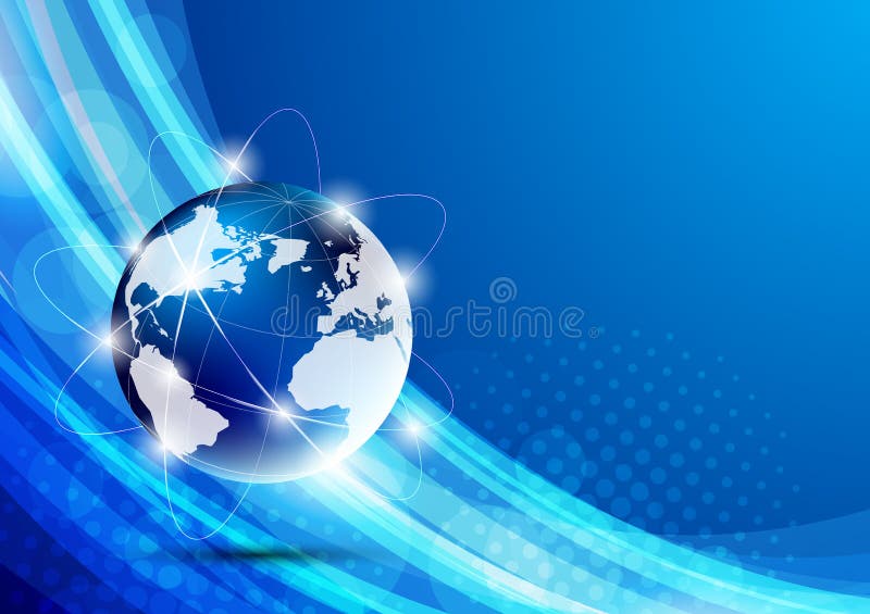 Download Hintergrund mit Kugel vektor abbildung. Illustration von welle - 26353547