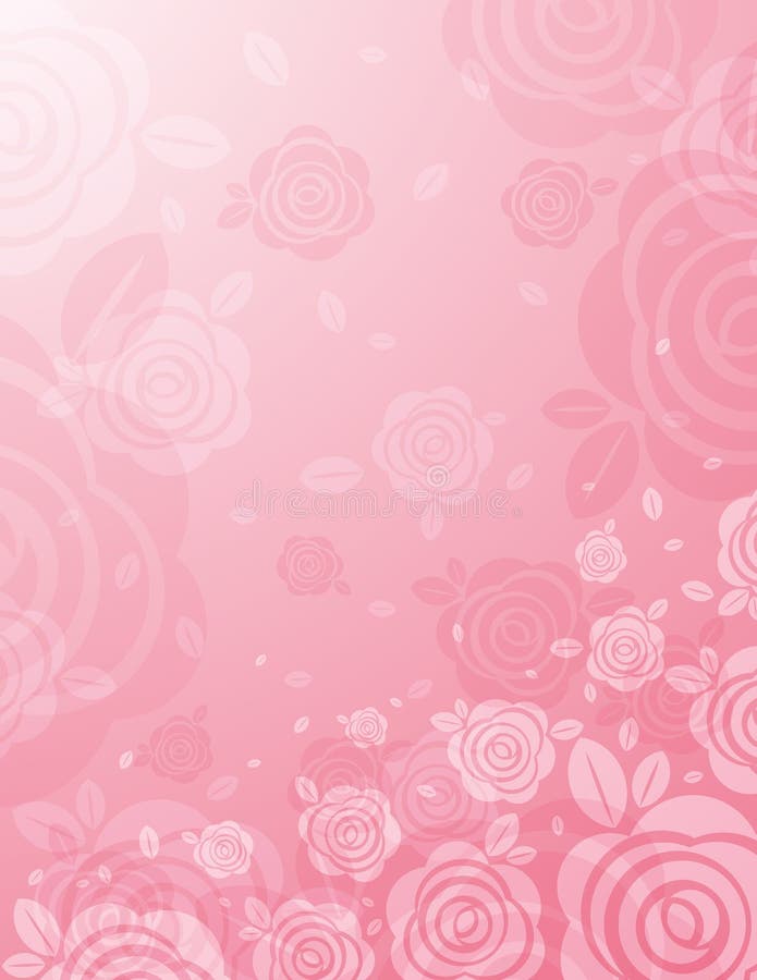 Hintergrund mit vielen rosafarbenen Rosen, Vektor vektor abbildung Hintergrund mit vielen rosafarbenen Rosen, Vektor vektor abbildung