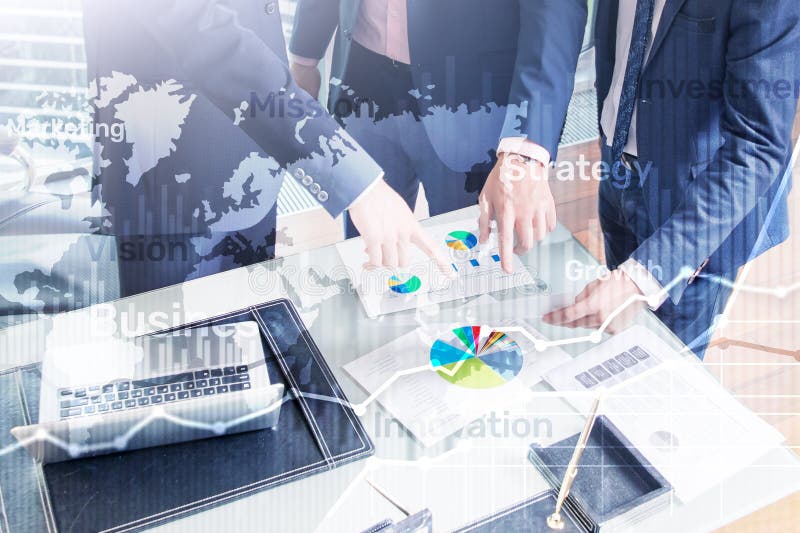 Hintergrunddoppelbelichtungsdiagramm, -diagramm und -diagramm des Geschäfts abstraktes Weltweite Karte und Globales Geschäft und lizenzfreie abbildung Hintergrunddoppelbelichtungsdiagramm, -diagramm und -diagramm des Geschäfts abstraktes Weltweite Karte und Globales Geschäft und lizenzfreie abbildung