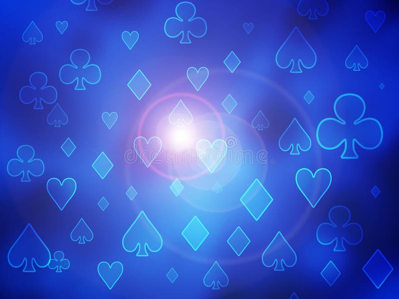 Hintergrundillustration von Kartensymbolen stock abbildung