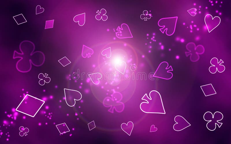 Hintergrundillustration von Kartensymbolen vektor abbildung