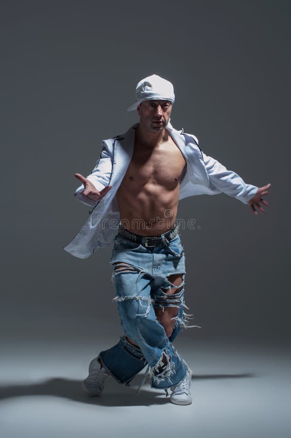 Man in underwear dancing stock photo. Image of color 34317226