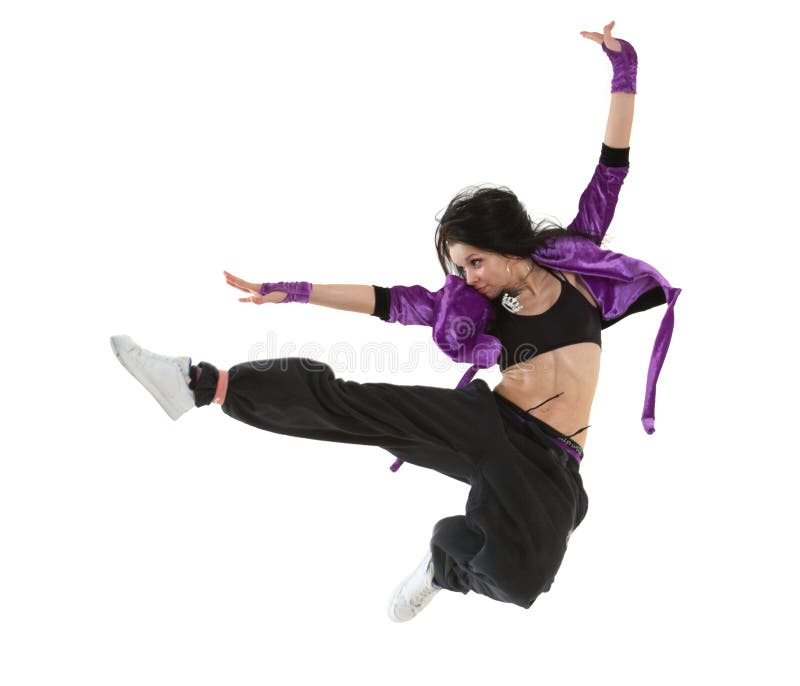 Hip hop dancer jumping stock photo. Image of dancing, music - 9982948