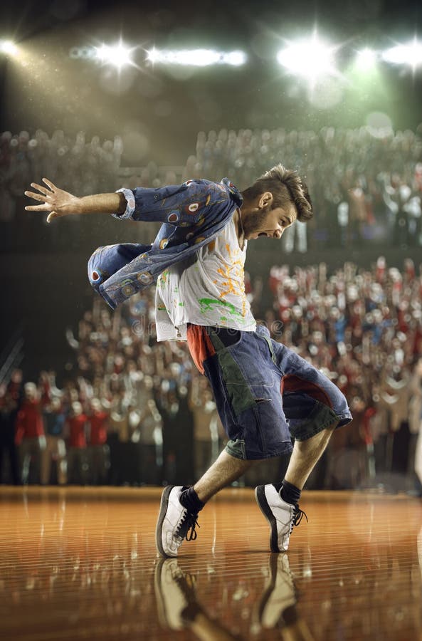 Hip Hop dansareutmaning royaltyfria bilder Hip Hop dansareutmaning royaltyfria bilder