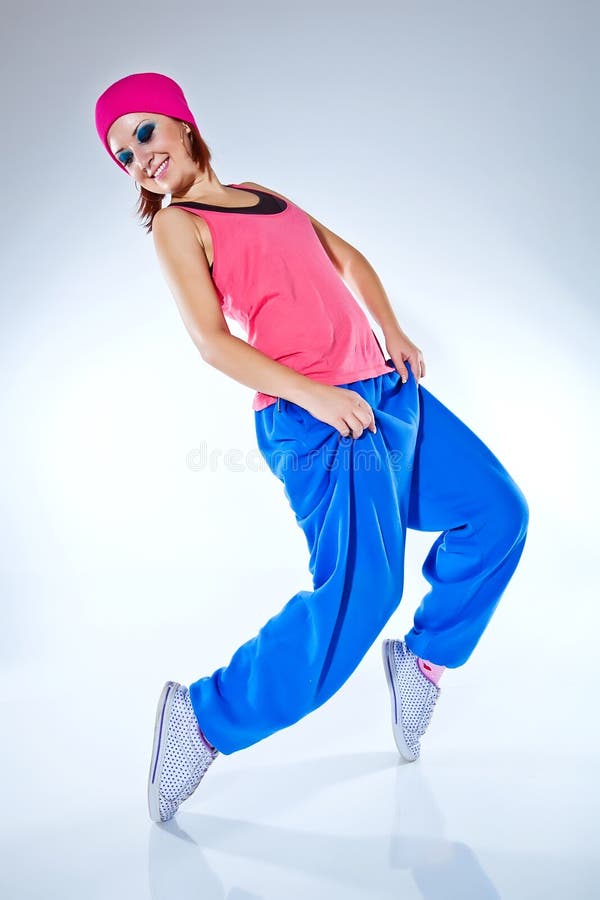 Hiphop Woman Dancing in Studio Stock Photo Image of isolated, elegance 118885076