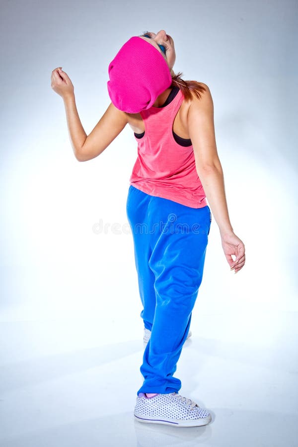 Hiphop Woman Dancing in Studio Stock Image Image of movement, modern 118885067