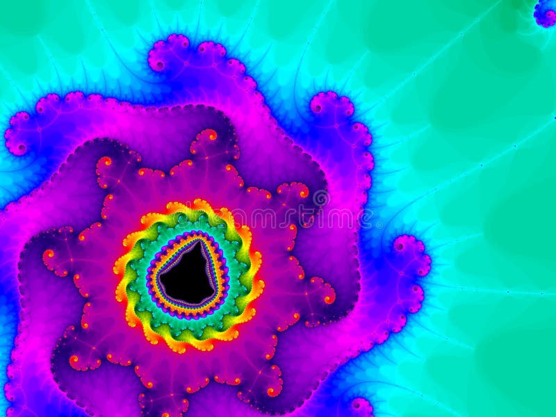 Hippie Abstract Fractal royalty free illustration