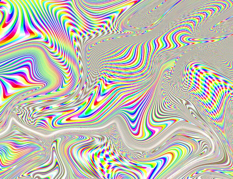 Hippie Trippy Psychedelic Rainbow Background LSD Colorful Wallpaper.  Abstract Hypnotic Illusion Stock Illustration - Illustration of psychedelic,  texture: 229386285