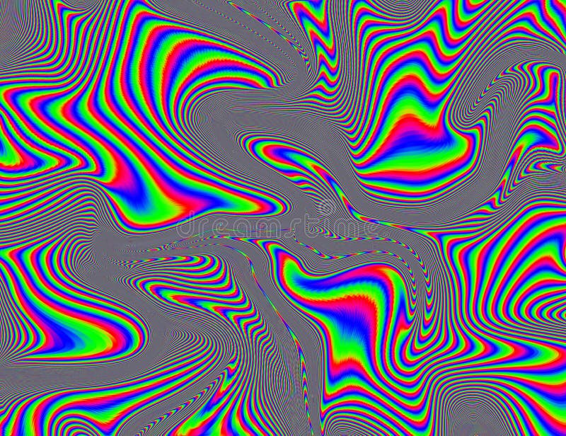 Hippie Trippy Psychedelic Rainbow Background LSD Colorful Wallpaper.  Abstract Hypnotic Illusion Stock Illustration - Illustration of trendy,  texture: 231439945