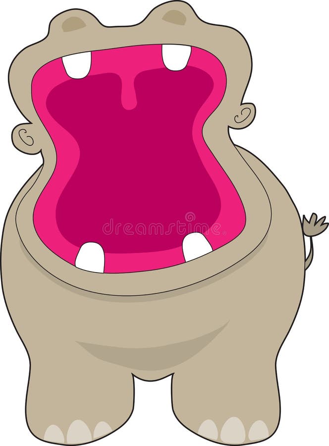 Hippo Open Mouth Stock Illustrations – 123 Hippo Open Mouth Stock  Illustrations, Vectors & Clipart - Dreamstime