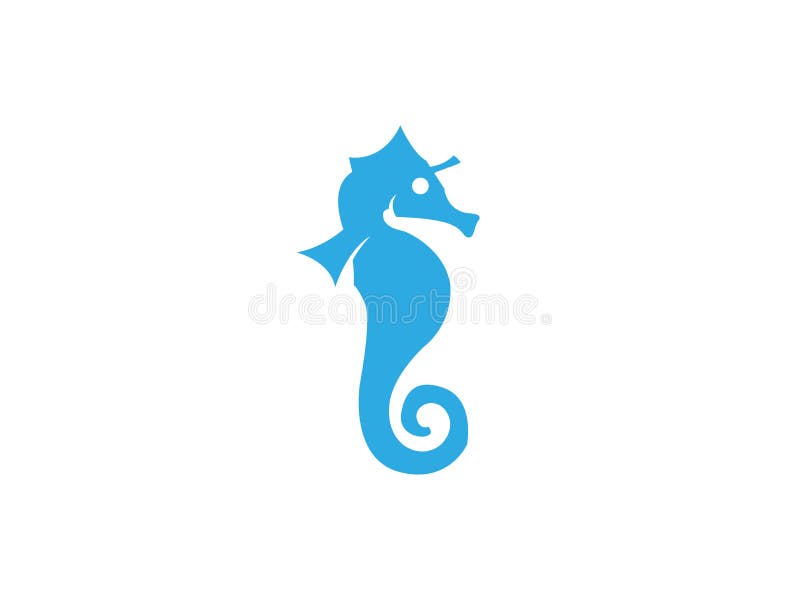Hippocampe un petit poisson de mer avec le logo osseux segmenté d'armure illustration libre de droits Hippocampe un petit poisson de mer avec le logo osseux segmenté d'armure illustration libre de droits