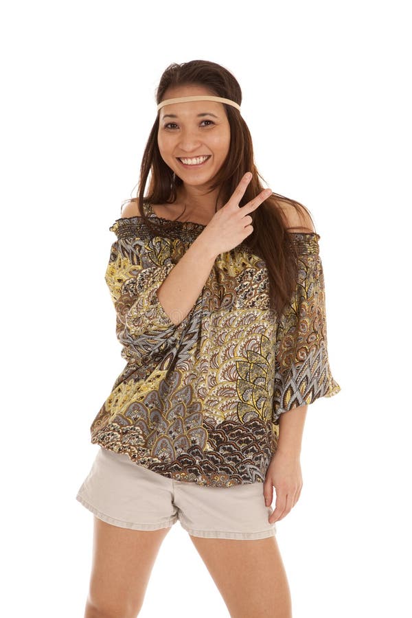 Hippy peace stock photography