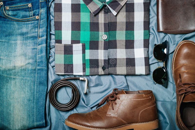 Hipster Clothes and Accessories Stock Image - Image of shirt, smart ...