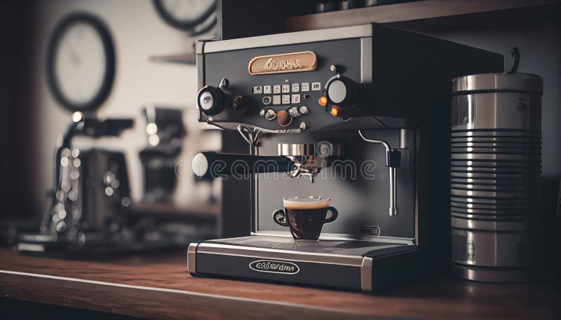 https://thumbs.dreamstime.com/b/hipster-coffeeshop-silver-metal-coffee-machine-making-espresso-shots-coffeehouse-cafeteria-ai-generated-273949674.jpg
