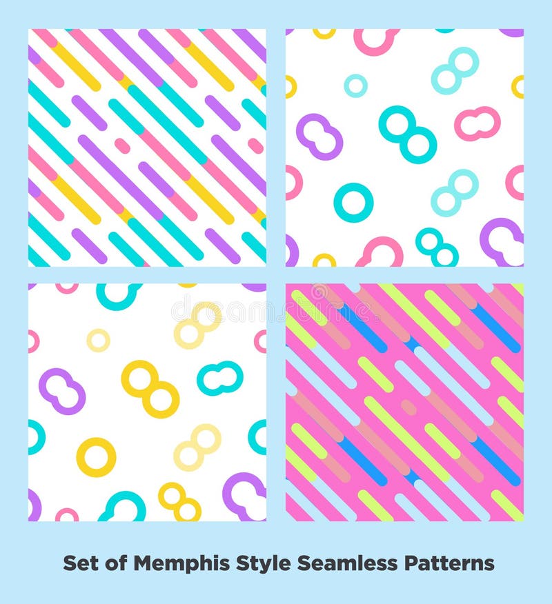 Hipster Fashion Memphis Style Geometric Pattern