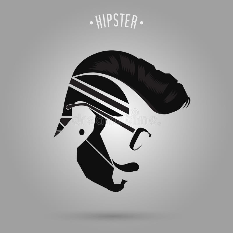 Hipster hair style stock vector. Illustration of handsome 