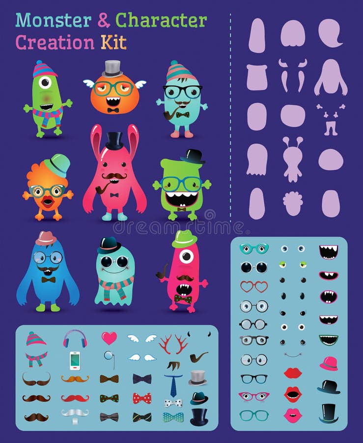 Monster Stock Illustrations Cheerful Monster Stock Illustrations, Vectors & Clipart - Dreamstime