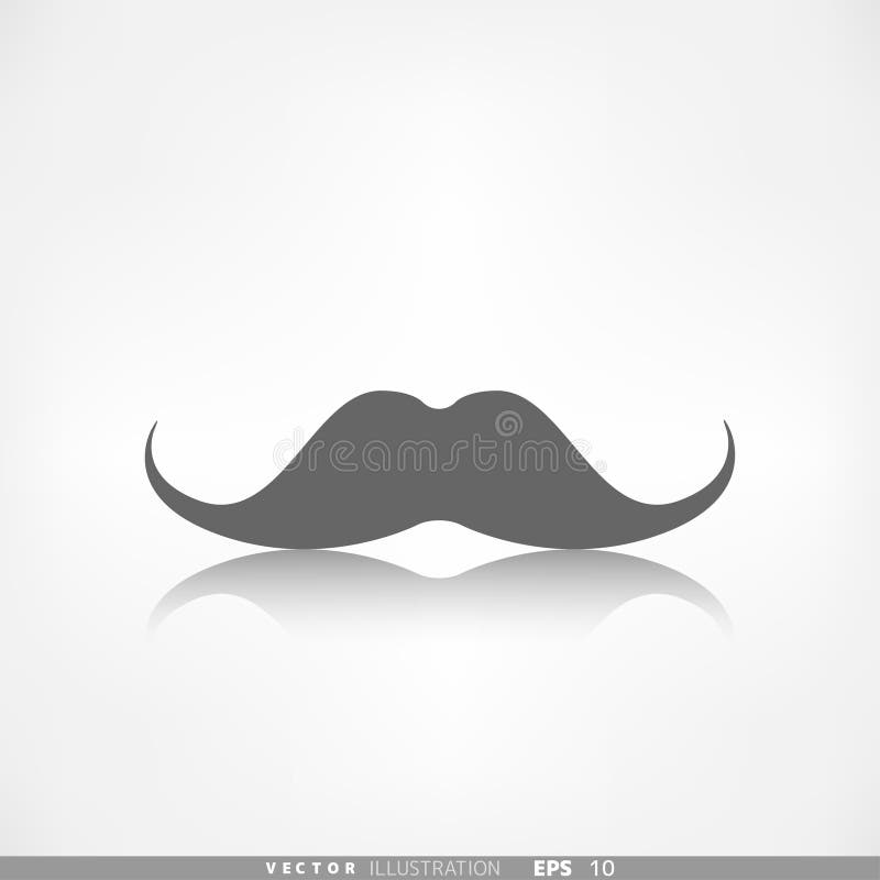 Moustaches Clipart. Black Isolated Silhouette and Lettering Word ...