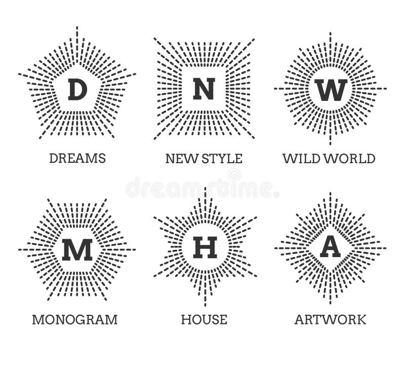 Hipster vintage labels, logo or badges