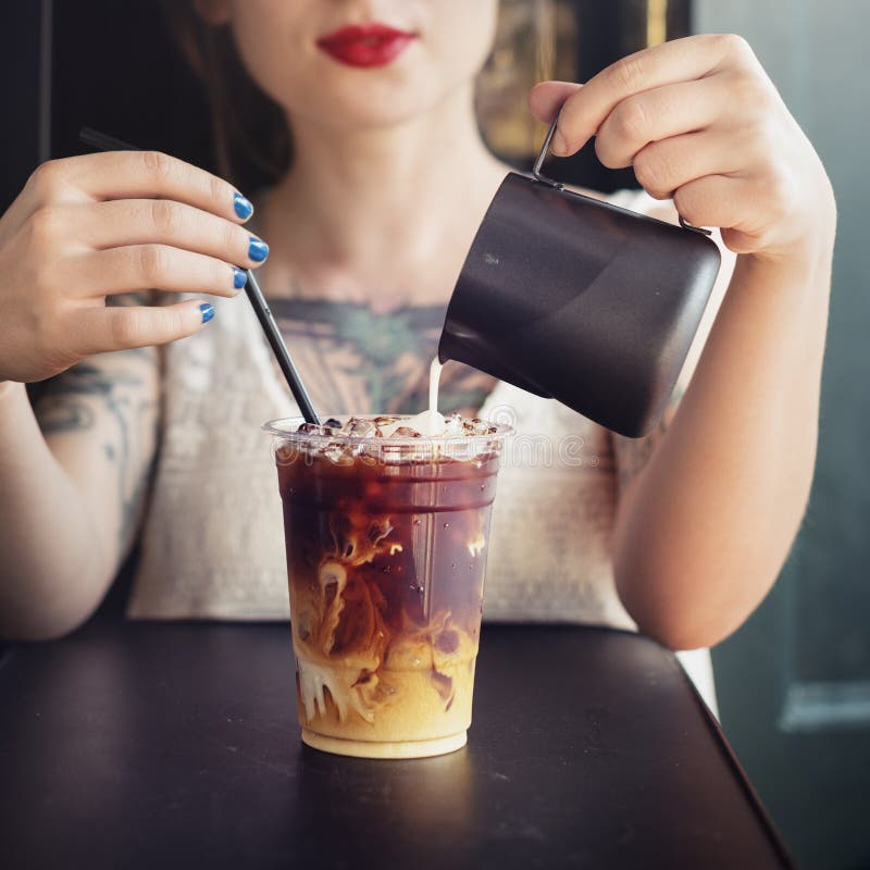 Ice Latte Coffee Drink Image & Photo (Free Trial)